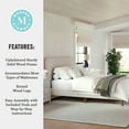 thumbnail image 4 of Martha Stewart Britta Full Upholstered Platform Bed with Rounded Headboard, Piped Detailing and Cushioned Siderails, Wood Slat Bottom, No Box Spring Needed, Beige, 4 of 11