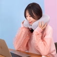 thumbnail image 4 of Zynic Cushion Travel Neck Pillow Memory Foam Airplane Travel Comfortable Washable Cover Plane Neck Support Pillow for Neck Sleeping, 4 of 7