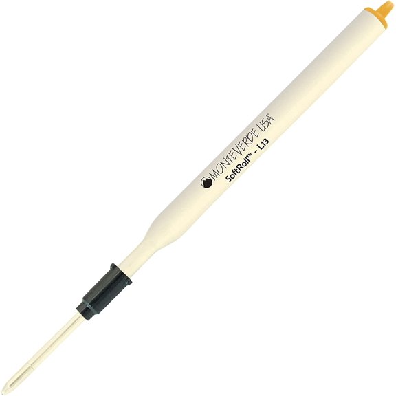 Lanier Combo Pack - 1 Pack - Monteverde Soft Roll Ballpoint L13 Paste Ink Refill Compatible with Most Lamy Style Ballpoint Pens - Orange (Medium Tip 0.7mm)