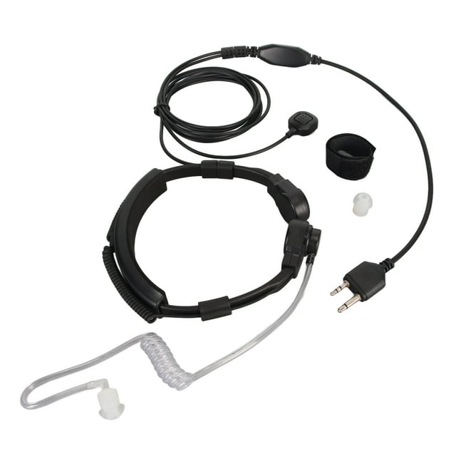 Auriculares De Tubo Acústico, Auricular Con Micrófono De Garganta Con Sonido Claro, PTT De Dedo De Alta Sensibilidad, Ligero Para GXT1050VP4 Para GXT5000