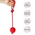 thumbnail image 3 of KAKOWELY Pet Solid Rubber Ball with Rope Dog Ball Launcher Thrower for Pets Training Exercising - Size L,16.14"X2.76"X2.76", 3 of 4