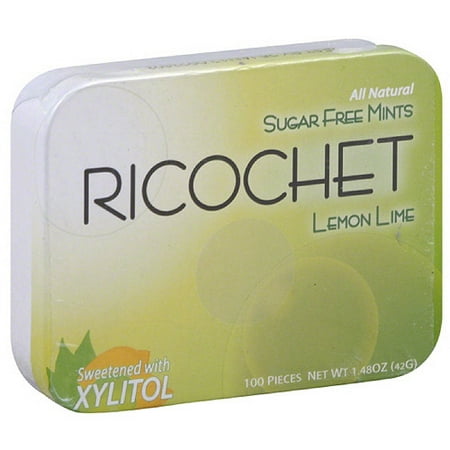Xyla Lemon Lime Mints, 100 count, 1.76 oz (Pack of 6)