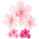 thumbnail image 2 of 9 piezas de flores de papel colgantes, decoraciones de flores de papel para pared, abanicos de flores de papel, decoración de fondo floral de papel, abanicos de papel, decoración de aula, 2 of 5