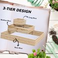 thumbnail image 4 of Outsunny 3-Tier Wooden Raised Garden Bed Planter Box for Backyard Patio, 4 of 10