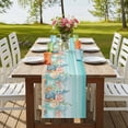 thumbnail image 4 of Table Runners 108 Inches Long Dress Scarves, Coastal Beach Farmhouse Coffee/Dining/Kitchen Table Runner for Living Room, Ocean Wave Summer Sea Starfish Coral Teal Beige 13x108 Inch, 4 of 9