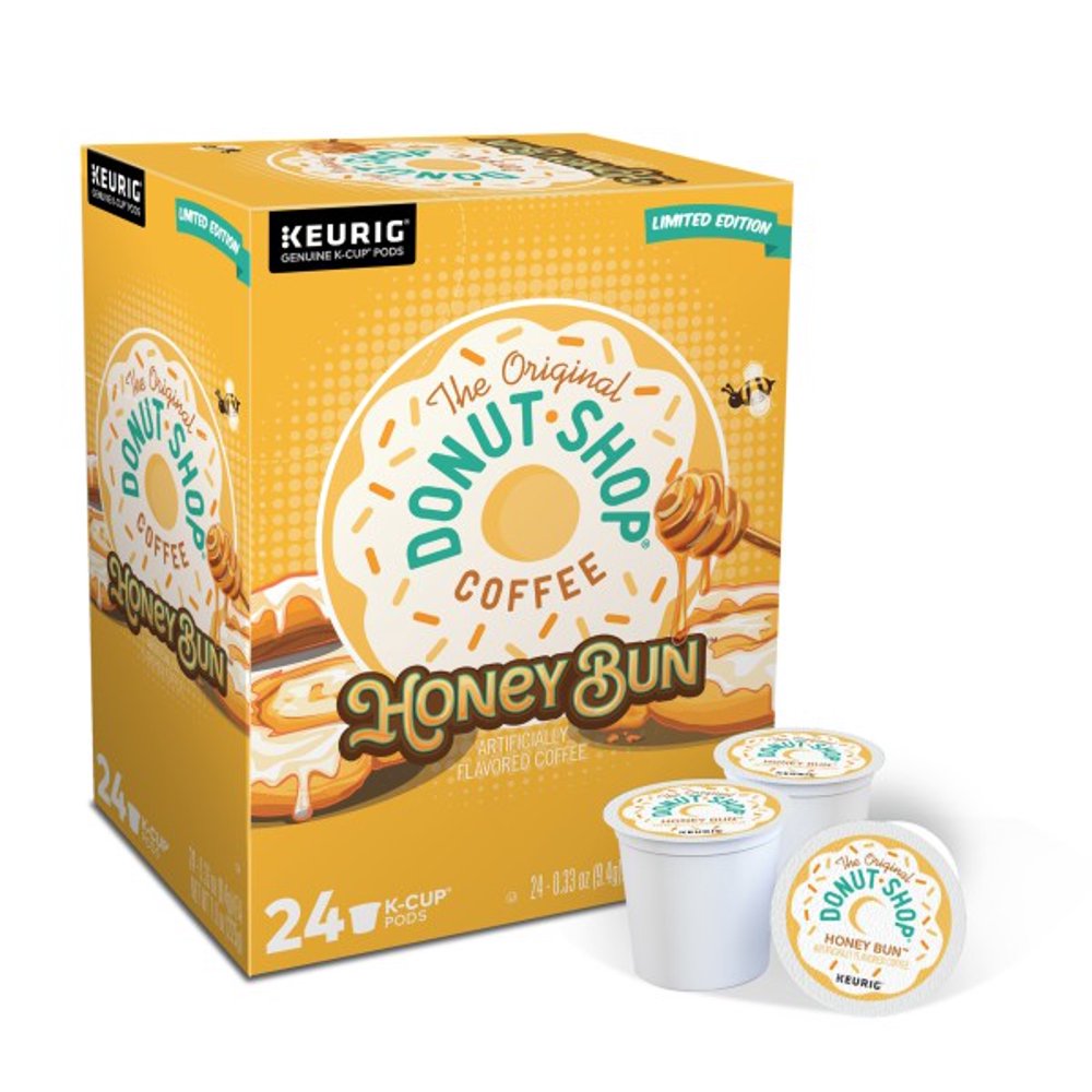 The Original Donut Shop Honey Bun Flavored KCup Coffee Pods, Medium