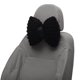 thumbnail image 1 of Almohada para Cabeza de Automóvil Ergonomica y Cómoda Soporte para el Cuello Poliéster Espuma de Memoria Negro 2 Pcs, 1 of 7