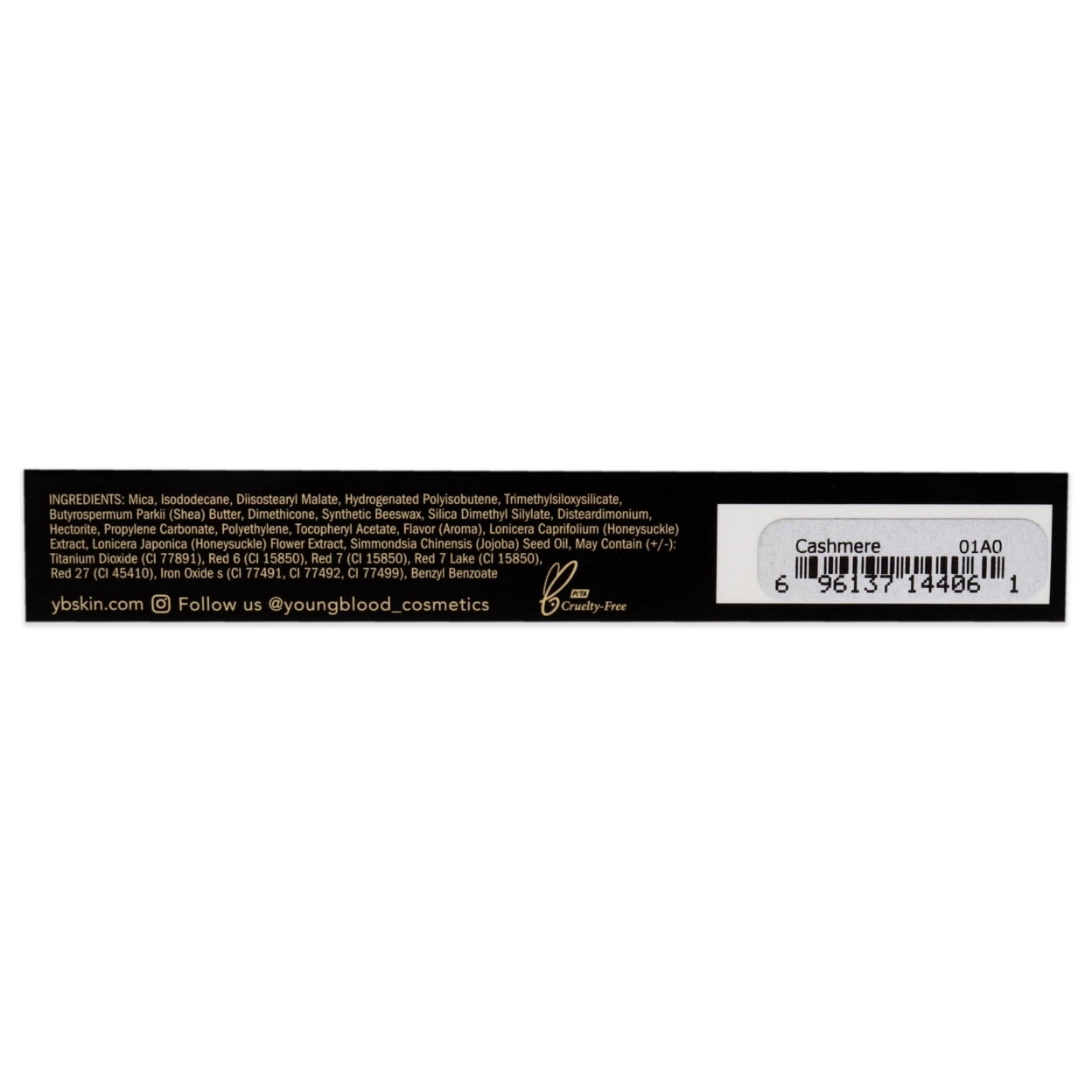 Hydrating Liquid Lip Creme - Cashmere by Youngblood for Women - 0.15 oz Lipstick