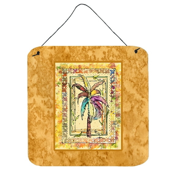 Carolines Treasures 8614DS66 Palm Tree Wall or Door Hanging Prints 6HX6W multicolor