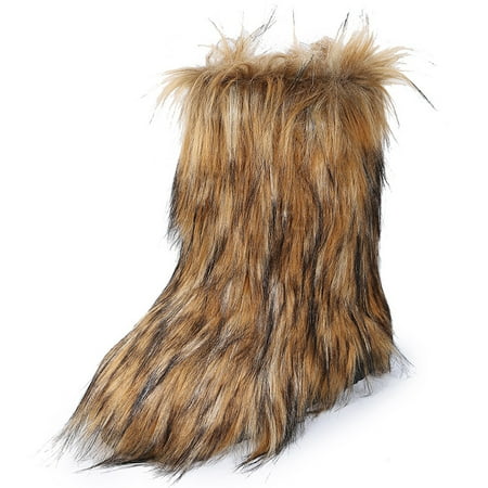 

Fluffy Fleece Lining Thermal Outdoor Snow Boots Fashion Solid Color Pull On Ankle Boots Women s Footwear