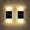 Warm White, variant on HESHENG Solar Wall Lights Up Down LED Lamps 2 Pack , Waterproof Outdoor Lights for House, Exterior Light Fixture Small, Lampara LED De Pared for Patio, Doors, Fence etc (Warm White)
