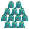 thumbnail image 2 of 12 Pack Drawstring Dinosaur Party Favor Bags 12 x 10 Inches, Goodie Bags for Birthday, Baby Shower, Dino-Themed Favors, 2 of 10