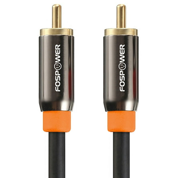 FosPower RCA Male to RCA Male S/PDIF Digital Audio Coax Cable Walmart