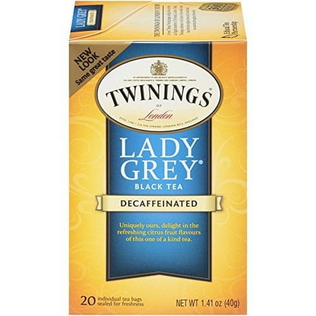 TWININGS TEA, TEA,DECAF,LADY GREY 20 BAG