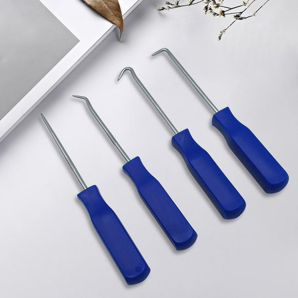 4 Pieces Stainless Steel Hook and Pick Tool Set Durable O Rings