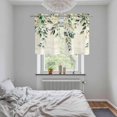 thumbnail image 5 of Eucalyptus Leaves Kitchen Curtains Small Short 39 Inch Length, Watercolor Weeping Teal Botanical Vintage Bedroom Living Room Curtains, Light Filtering Cafe Curtain Drapes 2 Panels Set 55''x39'', 5 of 9