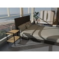 thumbnail image 2 of Mesa Auxiliar de 2 Niveles Tipo Industrial con Estantes de Madera Mesa de Noche Lateral Moderna con Marco Metálico Negro Ideal para Sala o Recamara es Compacta, Estable y Fácil de Armar, 2 of 7