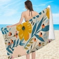 thumbnail image 2 of Creowell Flowers Bee Annabel Kidston Large Oversized Beach Towel 30x60in, 2 of 7
