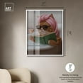 thumbnail image 4 of Bubbles and Cat Shadowbox Print Fun Bathroom Art by Art Remedy, White Frame, 36 x 45, 4 of 6