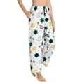 thumbnail image 2 of Uemuo Turtles And Corals Pattern Women's Wide Leg Palazzo Lounge Pants with Pockets Light Weight Loose Comfy Casual Pajama Pants-X-Large, 2 of 9