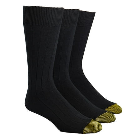 Gold Toe Men's Hampton Reinforced Toe Socks, 3 Pack
