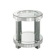thumbnail image 2 of Bowery Hill Contemporary End Table in Mirrored and Faux Gems, 2 of 2
