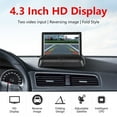 thumbnail image 4 of 4.3inch HD Monitor Car Backup Reverse Camera Rear View Parking License Plate System, 4 of 9