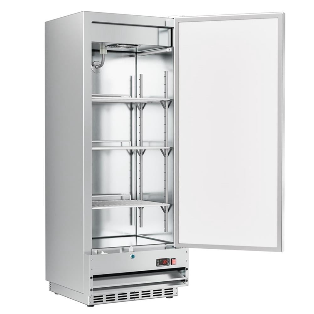 Pemberly Row Silver 25" Commercial Stainless Steel 1-Door Reach-In Refrigerator