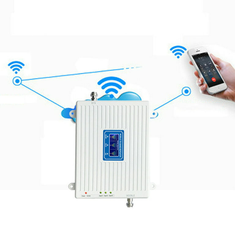 Amplificador Señal teléfono Móvil Tribanda GSM 2G, 3G, 4G,Kit completo  repetidor, antenas interior y exterior