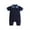 Blue, variant on Sngxgn Baby Boy Romper Fall Winter Clothes Ruffle Long Sleeve Bodysuit Jumpsuit(Blue,68)