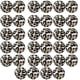 thumbnail image 1 of Cuentas de silicona de 12 mm, 40 piezas de cuentas de silicona redondas para llaveros, manualidades, pulseras, collares, cordones, 1 of 5