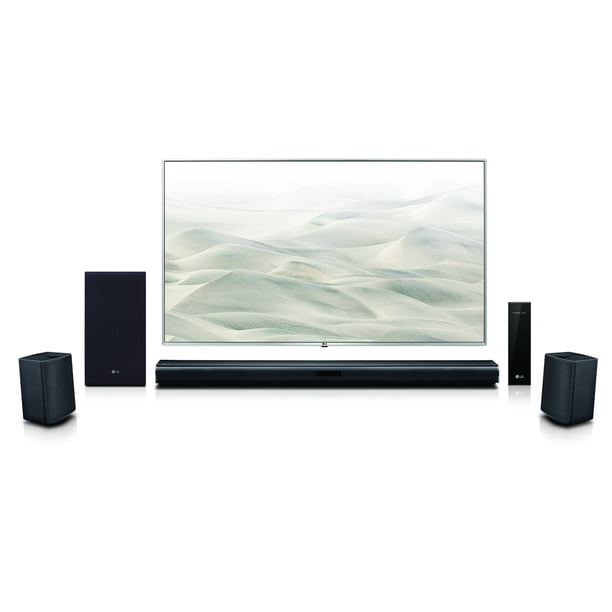 LG 4.1 Channel 420W Soundbar Surround System with Wireless Speakers - SLM3R