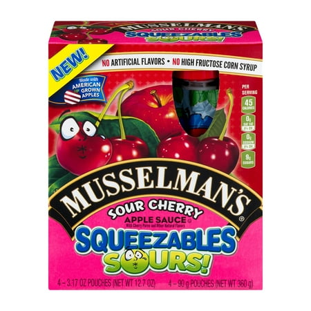 CHERRY APPLE SAUCE SQUEEZABLES, CHERRY