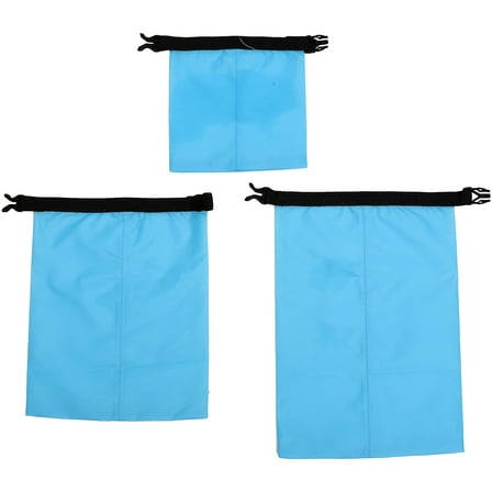 3pcs 1.5L 2.5L 3.5L Waterproof Dry Bag Storage Dry Sack for Kayaking Beach Rafting Boating Hiking Camping and Fishing Sky Blue