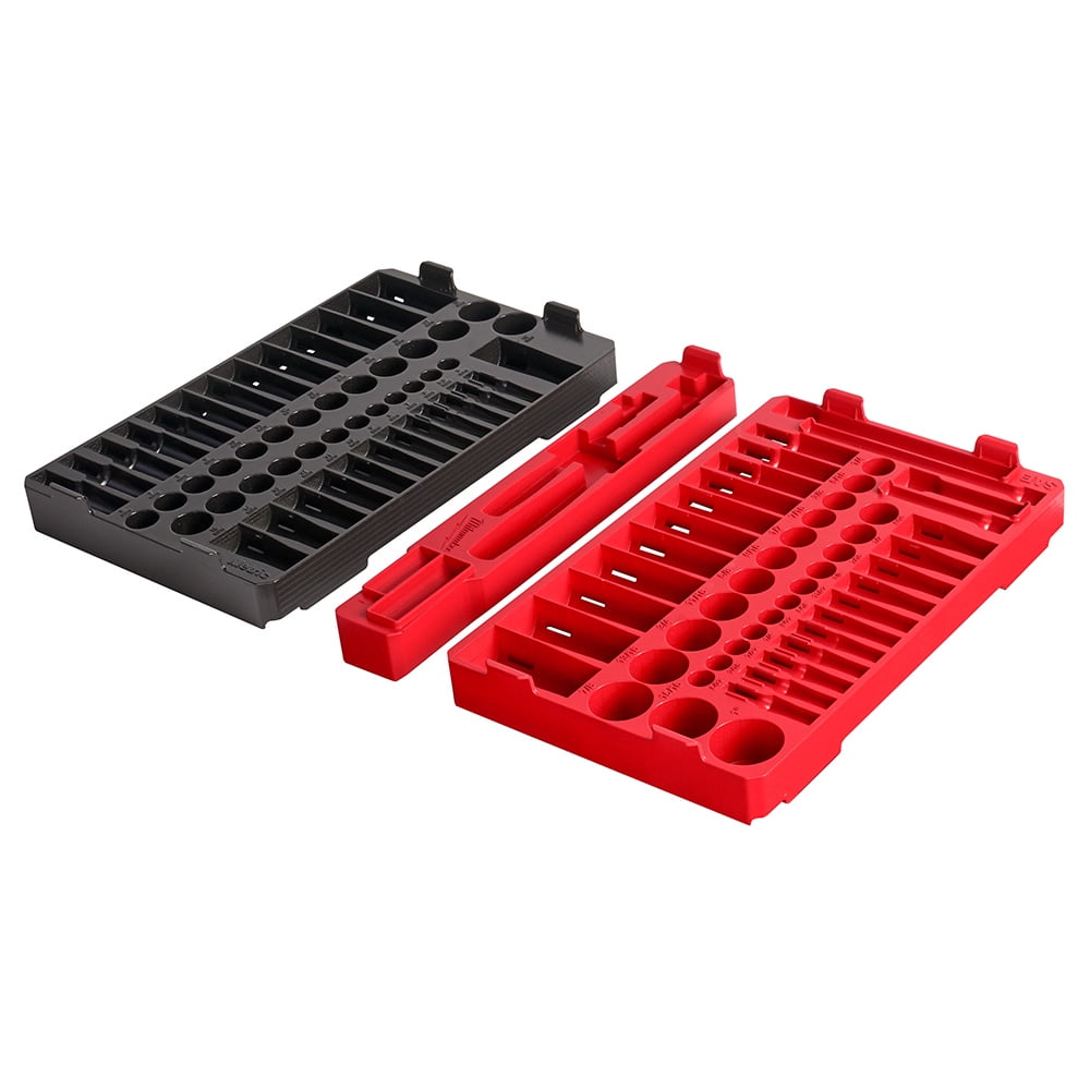 Black Milwaukee PACKOUT Low Profile Short Tray 