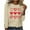 Khaki, variant on WREESH Womens Fashion T-Shirts Casual Long Sleeve Printing Round Neck Loose Blouse Tops Pullover Pink
