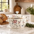 thumbnail image 4 of VAETTLO 4.5 Quart Enamel Pot with Lid,Large Vintage Cooking Pot for Soup Stew Pasta,Dual Handle Enamelware Saucepan Gift for All Stovetops, 4 of 9