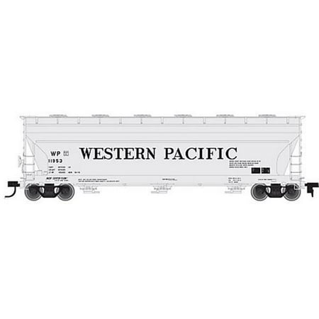 Acf 3 Bay Covered Hopper - SP Whistle Stop ATM20001416 HO ACF 4650 3-Bay Atlas Centerflow Hopper, Western Pacific No. 11928