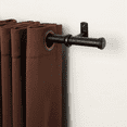 thumbnail image 3 of Ceiling Mounted Curtain Rod Brackets, Heavy Duty Ceiling Bracket for 1 Inch Curtain Rod Holder(Set of 10, Black), 3 of 8