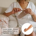 thumbnail image 4 of REGALWOVEN Aluminum Crochet Hook US Size Knitting Needles for DIY Craft Yarn Orange 5.5mm, 4 of 5