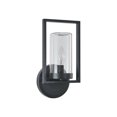 thumbnail image 2 of RADIANCE Goods Transitional 1 Light Textured Black Outdoor/Indoor Wall Sconce 13" Tall, 2 of 4
