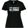 thumbnail image 3 of Inktastic Type 1 Diabetes Warrior Women's Plus Size T-Shirt, 3 of 5