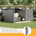 thumbnail image 4 of Suncast Durable Resin Horizontal Storage Shed with Floor Kit 4 ft x 6 ft x 4 ft, Multicolor, 4 of 9