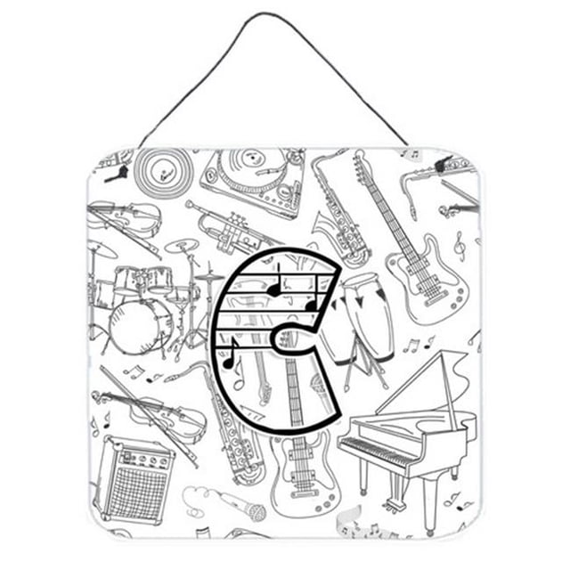 Carolines Treasures CJ2007-CDS66 Letter C Musical Note Letters Wall and Door Hanging Prints