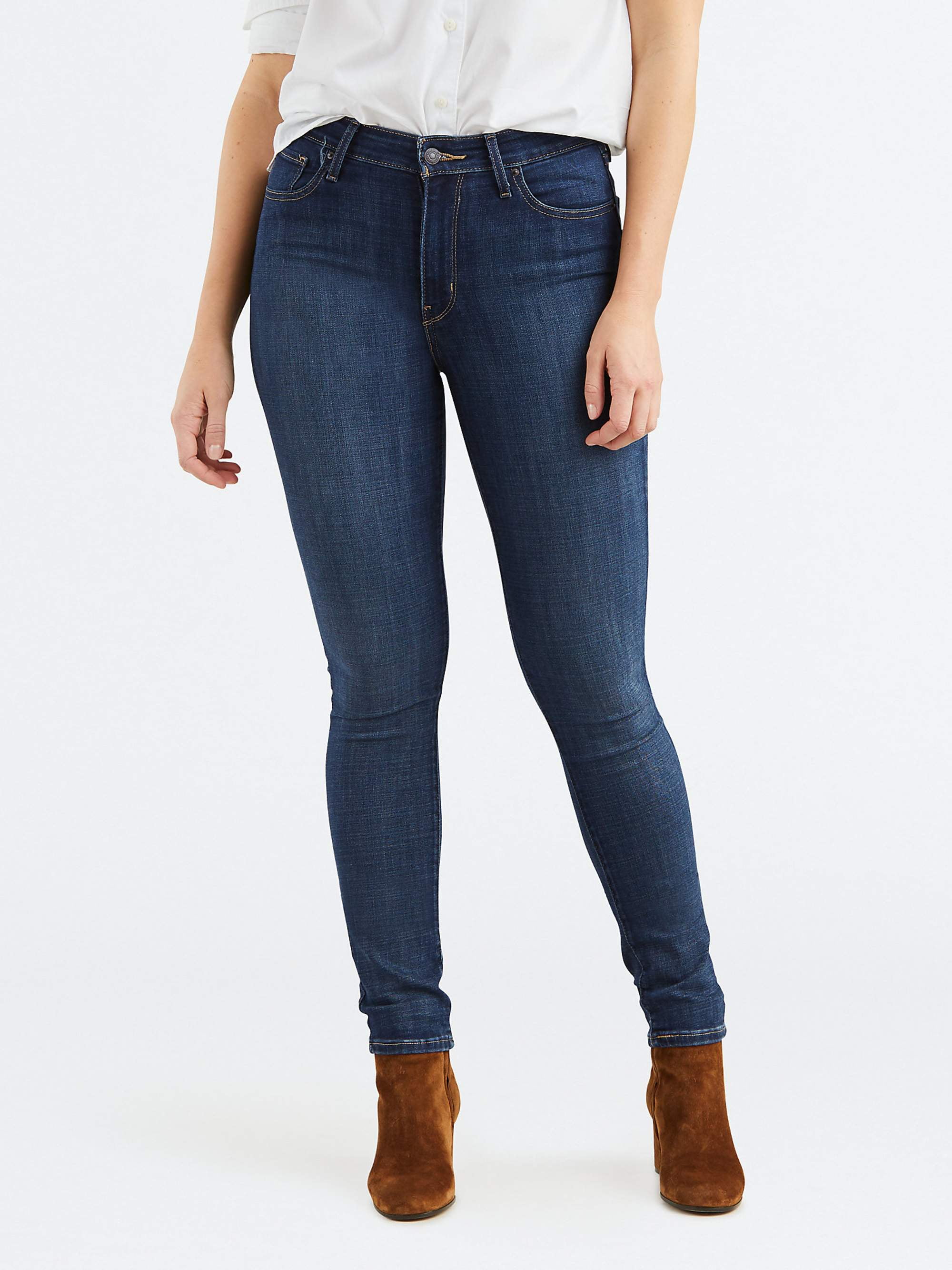 Red Tab High-Rise Skinny Jeans - Walmart.com