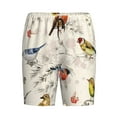 thumbnail image 4 of Wukai Little Birds Men’s Short Pajama Pants With Pockets Soft Sleep Pj Shorts for Men-X-Large, 4 of 6