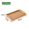 thumbnail image 1 of Bandeja de bambú Bandeja de té rectangular Bandeja de madera maciza Juego de té de kung fu para el hogar Bandeja para taza de agua Bandeja de madera para pan Plato de madera, 1 of 6