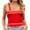 Red-219, variant on Clearance & Promo,Fashion Women's Casual Solid Color Square Neck Sleeveless Short Tops, Loose Fit Summer Blouse, Stylish and Comfortable for Daily Wear Bold and Beautiful|Polyester,Spandex,Green