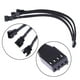 thumbnail image 1 of Cable de ventilador PWM de 4 pines Cable de extensión con funda negra divisora ​​de 1 a 3 vías Likrtyny Para estrenar, 1 of 6