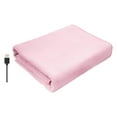 thumbnail image 2 of Manta de de felpa con calefacción eléctrica, capa cálida de calefacción portátil multiusos para mujer, hombre, fuera de oficina, Rosado Macarena Manta eléctrica, 2 of 6